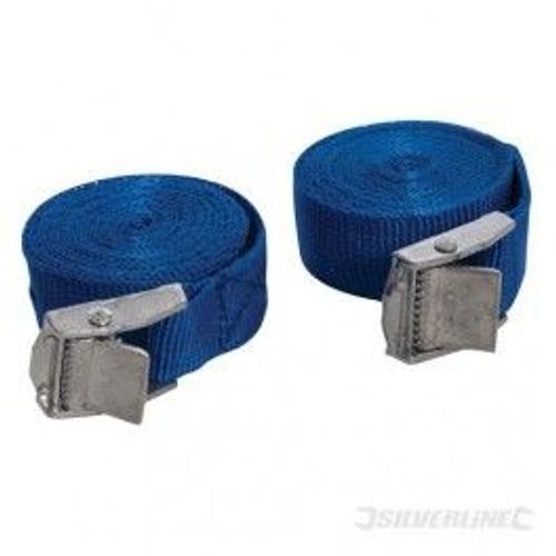 Jeu de 2 sangles à boucle à griffe 2,5 m x 25 mm SILVERLINE 449682