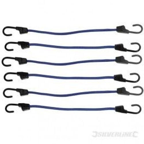 Jeu de 6 tendeurs 600 mm SILVERLINE 140822