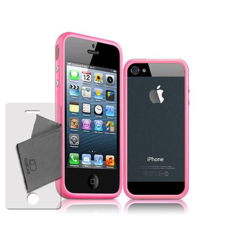 Caseink - Coque Housse Etui Bumper Pour Iphone 5 / 5s / Se Hq Rose Av