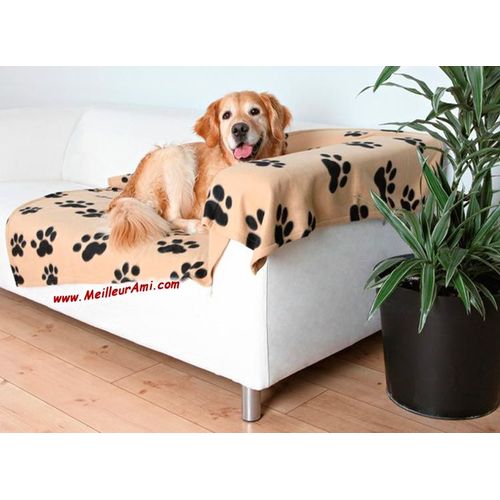 Couverture Fible Polaire Motif Pattes 150x100 Cm
