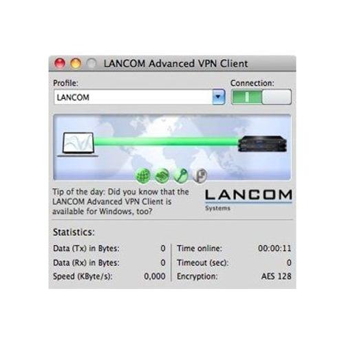 Lancom Advanced Vpn Client - Licence - 1 Utilisateur - Win - Anglais, Allemand)