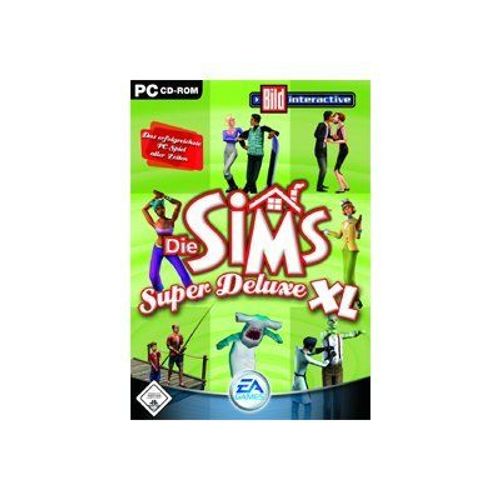 Die Sims Super Deluxe Xl - Ensemble Complet - 1 Utilisateur - Pc - Cd - Win - Allemand