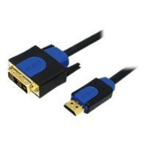 LogiLink - Câble adaptateur - HDMI mâle pour DVI-D mâle - 3 m