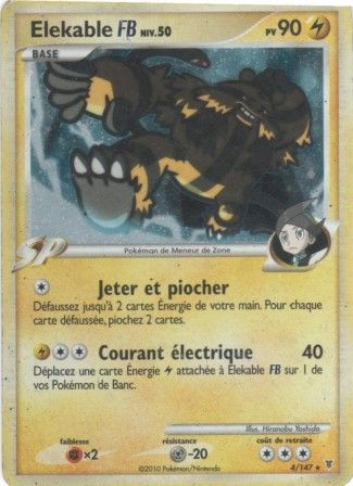 Carte Pokemon Elekable Fb Niv 50 Pv90 Holo 4 147 Rakuten