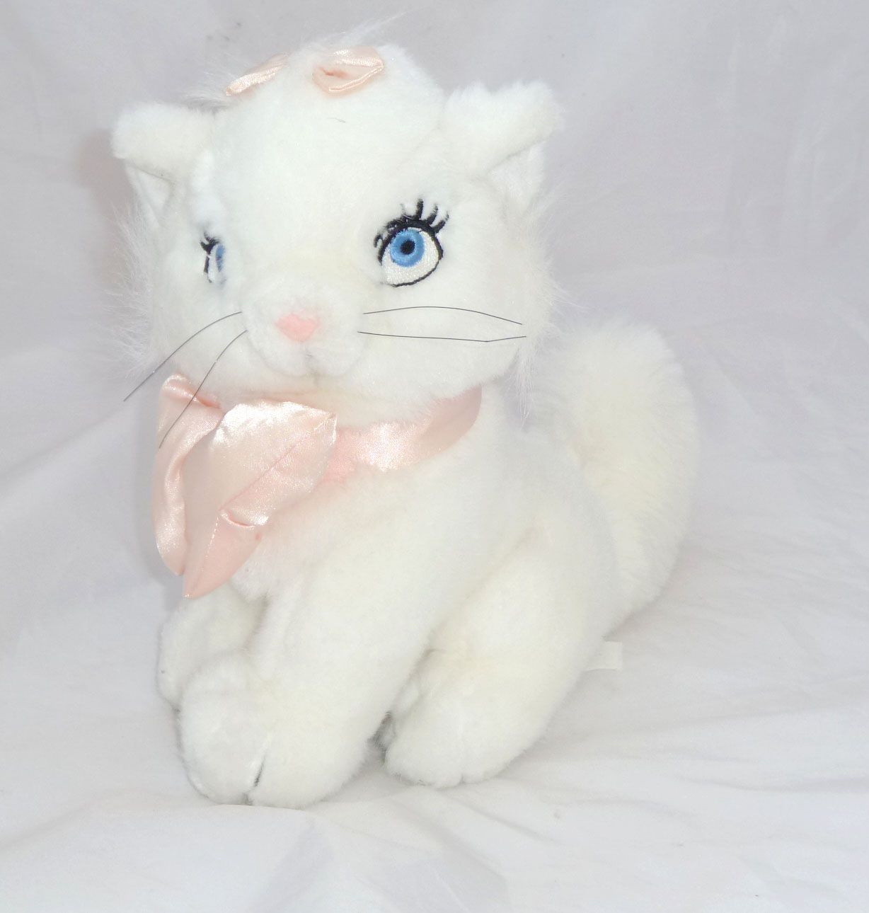 Peluche Chat Gris Clair Ruban Rose Marie Des Aristochats Disney 26 Cm Rakuten