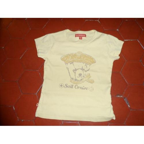 T-Shirt Coton Jaune Lulu Castagnette