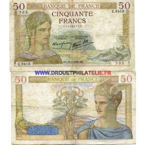 Billet De 50 Francs - Billet France Pk N° 85