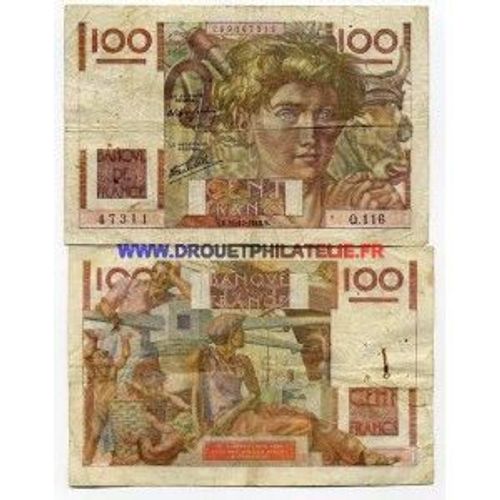 Billet De 100 Francs - Billet France Pk N° 128