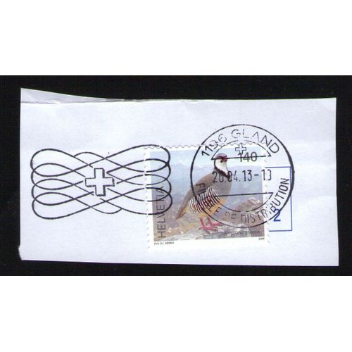 Suisse Oblitération Ronde Used Stamp Oiseaux Perdrix Alectoris Graeca 2009 Wns N° Ch016.09