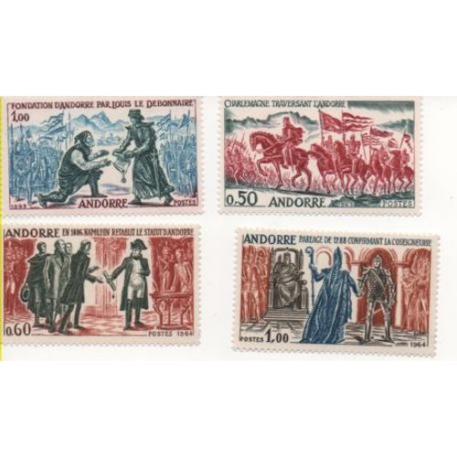 Andorre: Timbres N° 167 À 170,