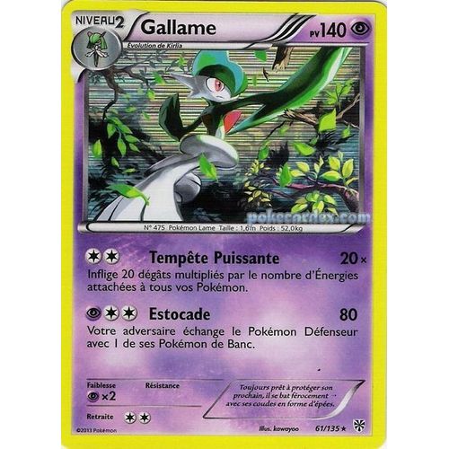 Gallame  - 61/135 Pokemon Tempete Plasma