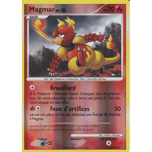 Carte Pokemon - Magmar - 65/147 - 65/147 - Reverse - Vainqueurs Supreme -