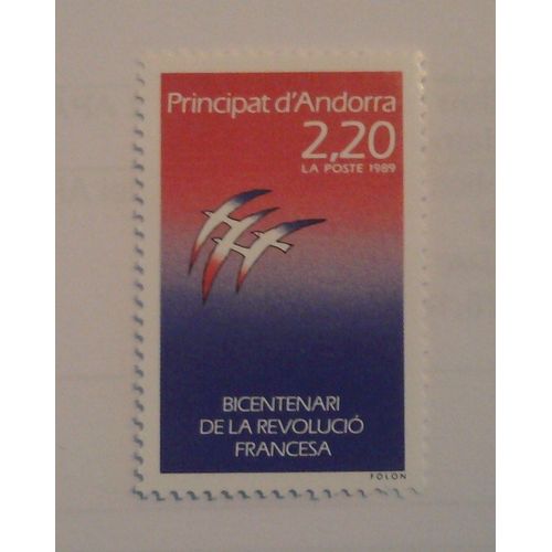 Andorre Français, Bicentenaire De La Révolution Française, 1989, Folon