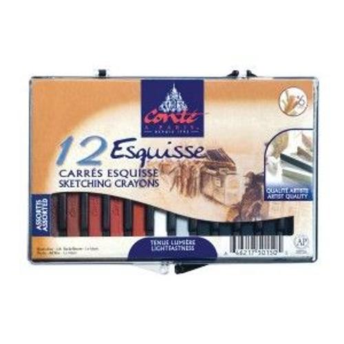 Colart - Boite De 12 Carrés Esquisse Comté