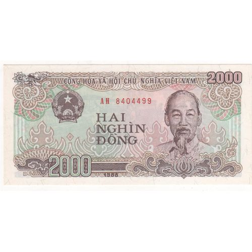 Vietnam 2000 Dong 1988 Neuf Unc