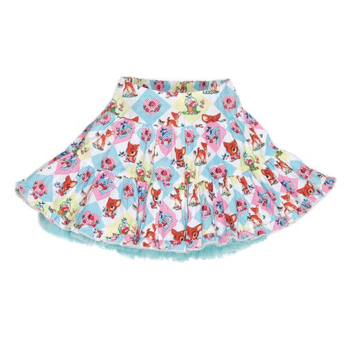 Mim-Pi Jupe Bambi Rose 4 5 6 7 8 9 10 Ans Été 2013- Skirt 106 À 140neuf