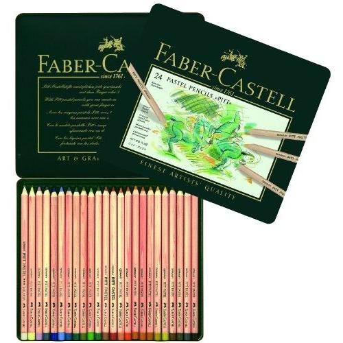Faber-Castell - Boite De 24 Crayons Pastels Pitt