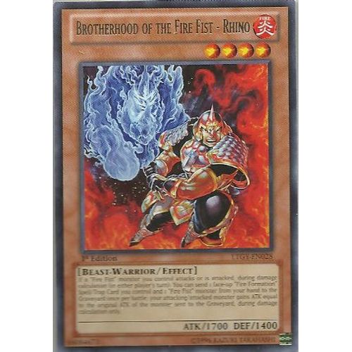 Confrerie Du Poing De Feu Rhino - Ltgy Fr028 - Rare