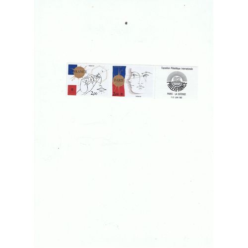 Philexfrance 1982 Exposition Philatelique Internationale  Dessins Symboliques De Tremois Tripryque