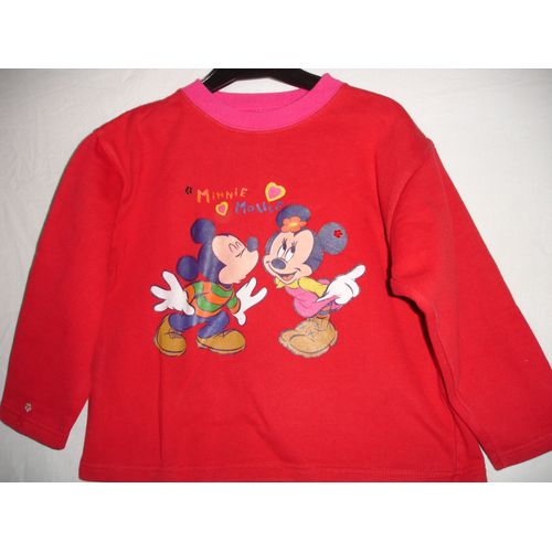Sweat Rouge "Minnie Mouse" 8 Ans
