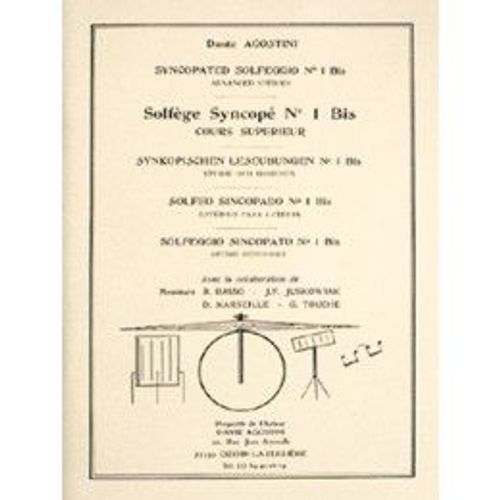 Solfège Syncopé Batterie Volume 1 Bis