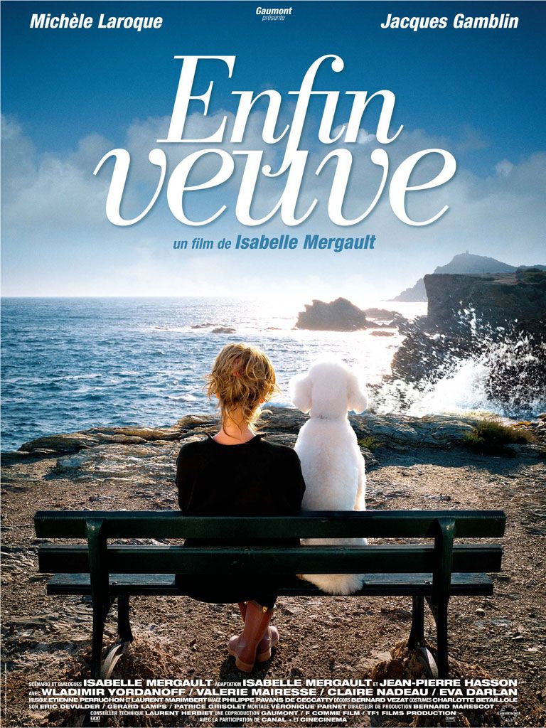 Enfin Veuve - Véritable Affiche De Cinéma Pliée - Format 120x160 Cm - De Isabelle Mergault Avec Michèle Laroque, Jacques Gamblin, Tom Morto, Valérie Mairesse, Claire Nadeau, Eva Darlan - 2008