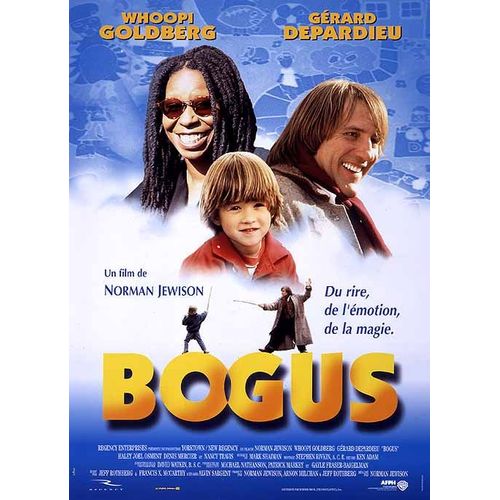 Bogus - Véritable Affiche De Cinéma Pliée - Format 120x160 Cm - De Norman Jewison Avec Whoopi Goldberg, Gérard Depardieu, Haley Joel Osment, Nancy Travis, Denis Mercier, Ute Lemper - 1996