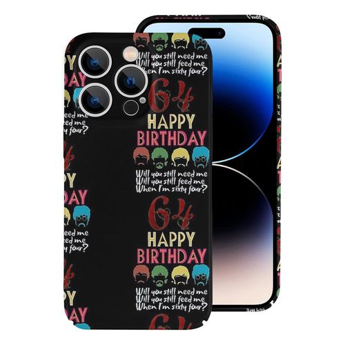 Iphone Samsung Coque Joyeux Anniversaire Quand J'ai 64 Bevtles Compatibilité Pour Étui 18 17 16 15 14 13 12 Plus Pro Max Galaxy S25 S24 S23 S22 Ultra Note 20