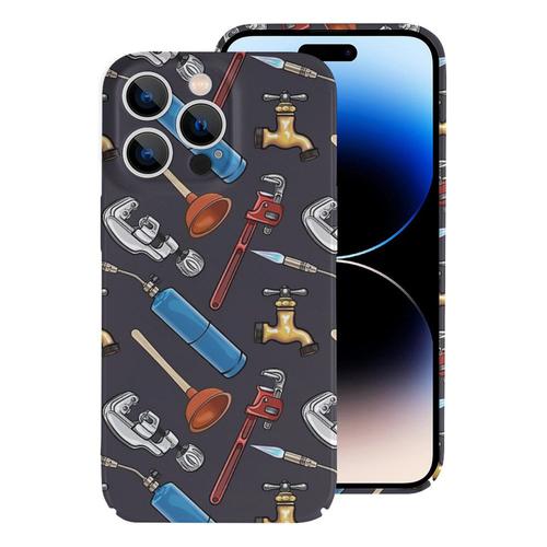 Iphone Samsung Coque Outils De Plomberie Et Pièces Motifs Uniques Pour Les Plombiers Compatibilité Pour Étui 18 17 16 15 14 13 12 Plus Pro Max Galaxy S25 S24 S23 S22 Ultra Note 20