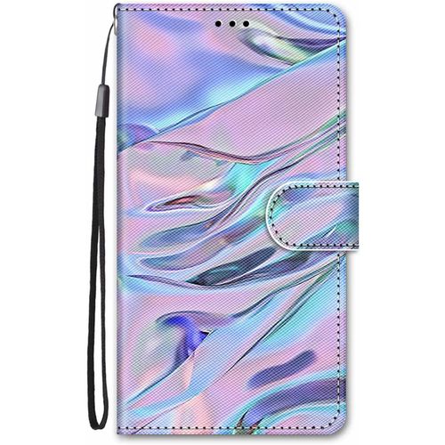 Coque Pour Honor X6 / Honor X8 5g / Honor 70 Lite Cuir Antichoc Avec Support Clapet Design Motif Dr?Le Etui Bumper Kickstand Case Cover Housse Fille Femme Homme Portefeuille - Violet