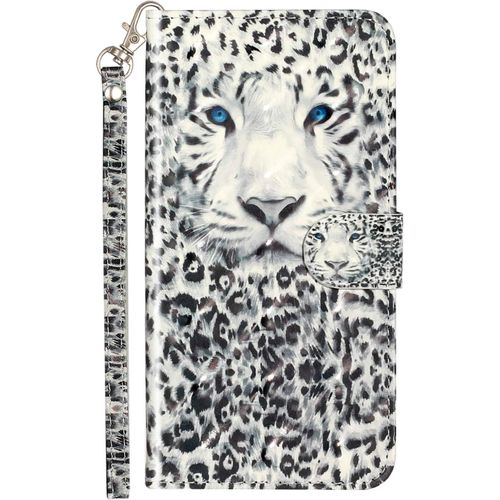Cuir Coque Pour Samsung Galaxy A5 2017 Antichoc Avec Support Clapet Design Silicone Animal Motif Dr?Le Etui Bumper 360 Kickstand Case Cover Housse Fille Femme Homme Portefeuille - Leopard