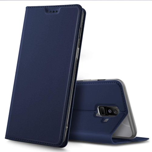 Etui Pour Samsung Galaxy A6+ (2018), Coque Pochette Portefeuille Pour Housse Galaxy A6 Plus Avec Magnetique Fonction Wallet - Bleu
