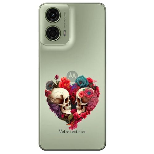 Coque Pour Moto G73 5g Mort Love Et Coeur Personnalisee