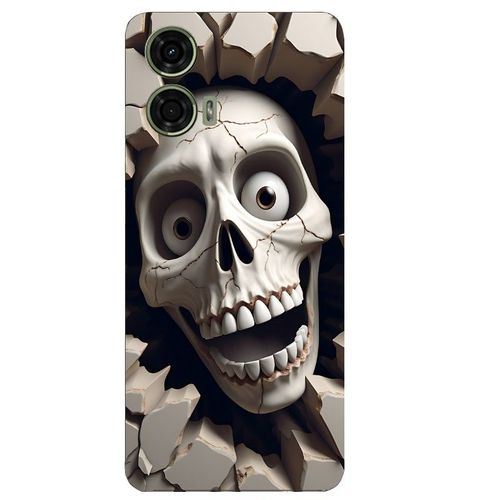 Coque Pour Moto G73 5g Mort Squelette Smile