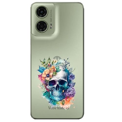 Coque Pour Moto G73 5g Mort Fleur Pastel Personnalisee