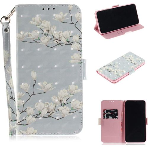 Cuir Coque Pour Iphone 5/5s/Se 2016 Antichoc Avec Support Clapet Design Silicone Animal Motif Dr?Le Etui Bumper 360 Kickstand Case Cover Housse Fille Femme Homme Portefeuille - Fleur