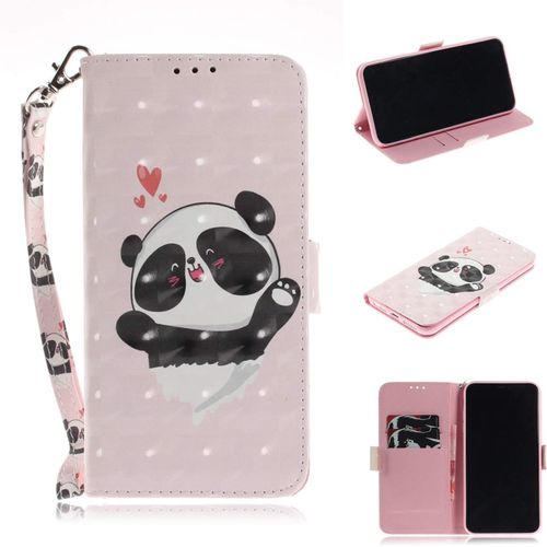 Cuir Coque Pour Samsung Galaxy S9 Antichoc Avec Support Clapet Design Silicone Animal Motif Dr?Le Etui Bumper 360 Kickstand Case Cover Housse Fille Femme Homme Portefeuille - Panda