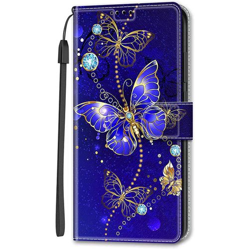 Cuir Coque Pour Xiaomi Redmi 7a Antichoc Avec Support Clapet Design Silicone Animal Motif Dr?Le Etui Bumper Kickstand Case Cover Housse Fille Femme Homme Portefeuille - Papillon