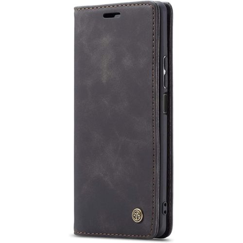 Coque Compatible Avec Iphone 5/5s/Se,Coque Rabat Cuir Avec Magnetique,Housse Protection Portefeuille Etui Cartes Stand Fonction (Noir)