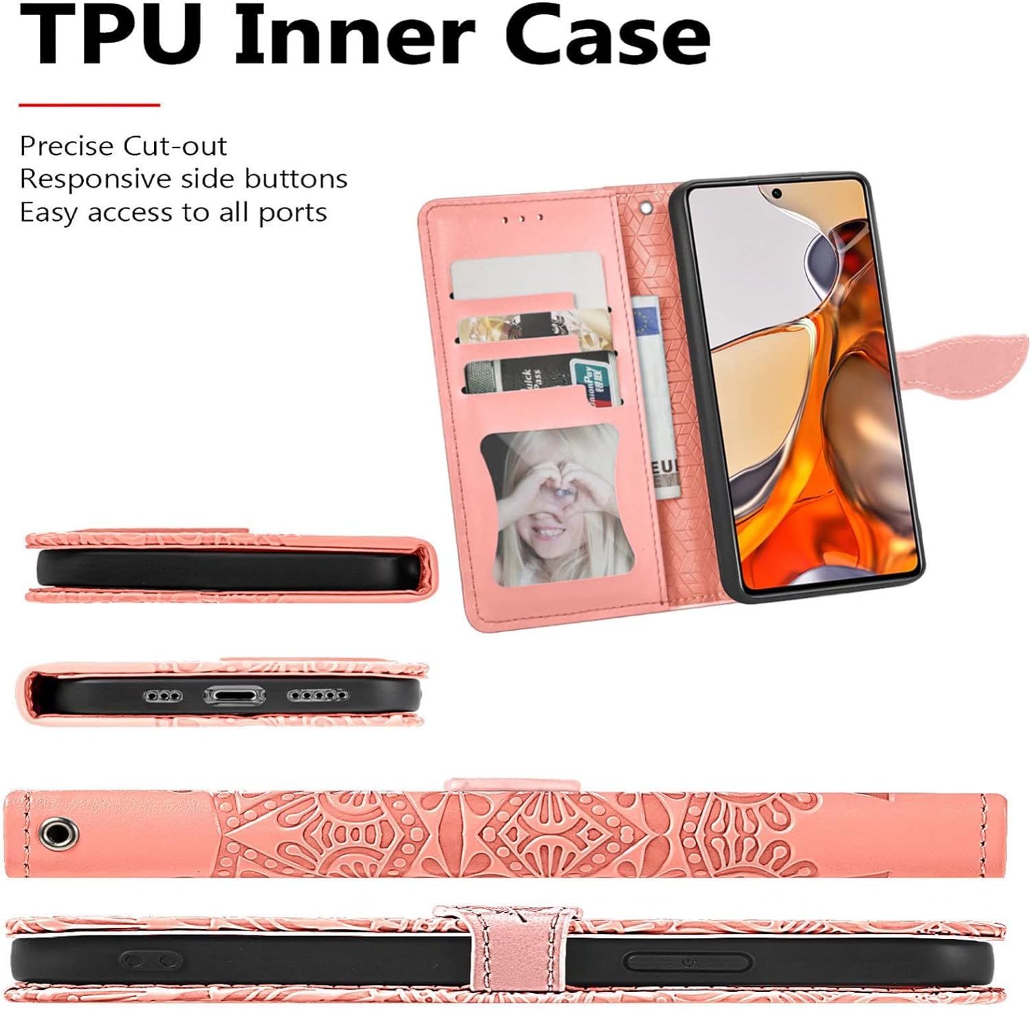 Coque Pour Zte Axon 30s, Housse En Cuir Pu Premium Portefeui... - 3