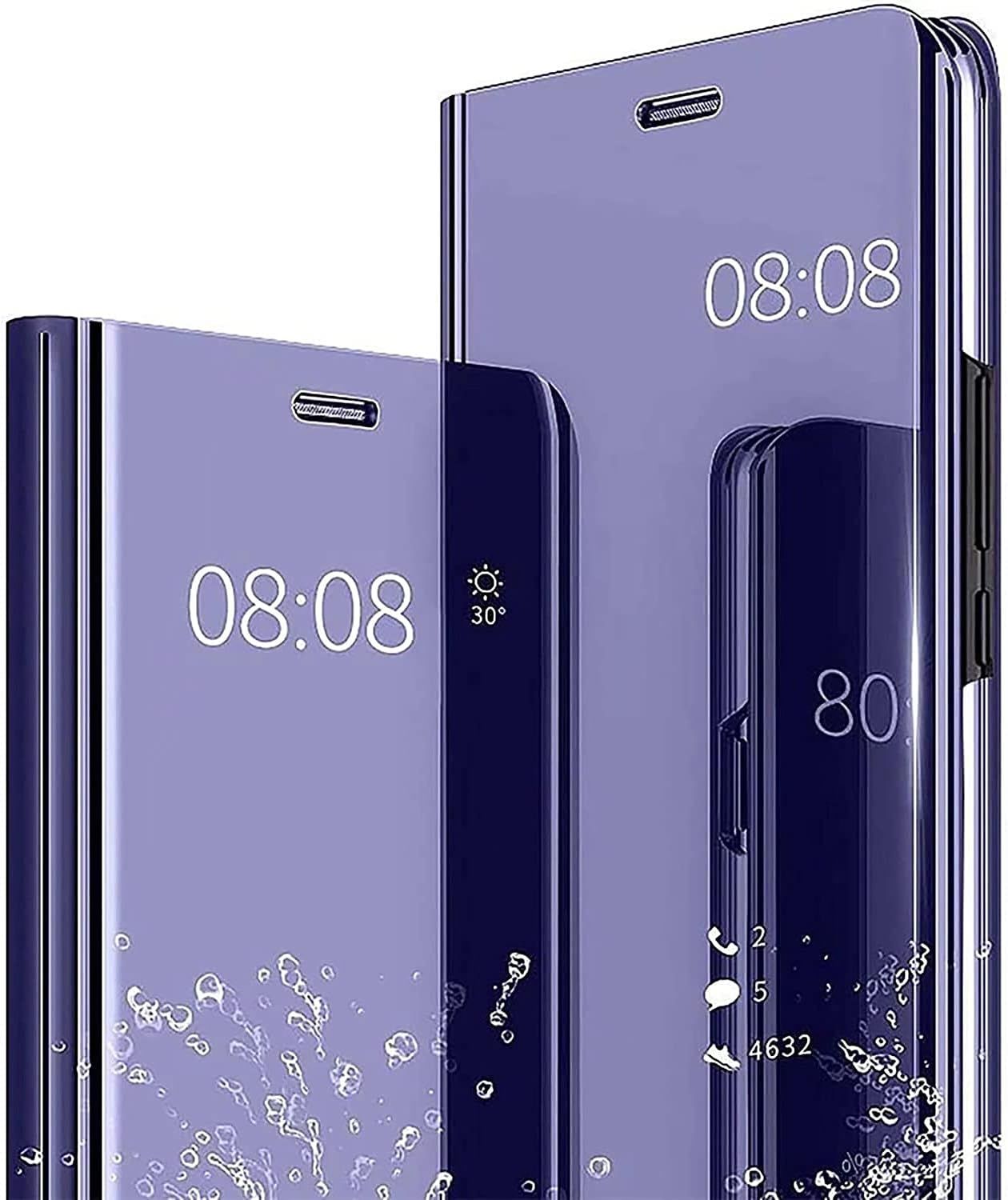 Housse Etui Pour Honor 70 Coque, Mirror Case Anti-Rayures An...