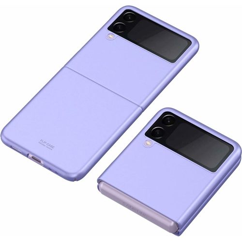 Housse Etui Pour Samsung Galaxy Z Flip 3 Coque, Housse De Protection Pliante, Protection Tout Compris, Pc Dur, Anti-Chute, Antichoc, Etui Cover Pour Samsung Galaxy Z Flip 3(Mauve)