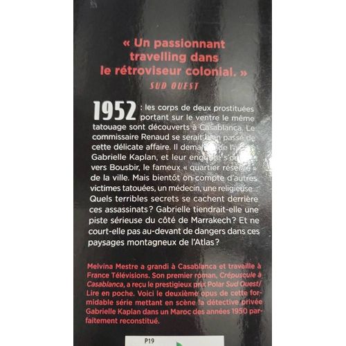 Sang D'encre À Marrakech - Une Enquête De Gabrielle Kaplan