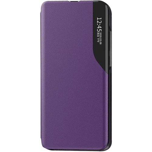 Coque Pour Honor X6 / Honor X8 5g / Honor 70 Lite, Elegant Translucide View Standing Flip Etanche Ultra Mince Antichoc Anti-Rayures Coque Etui Housse - Violet
