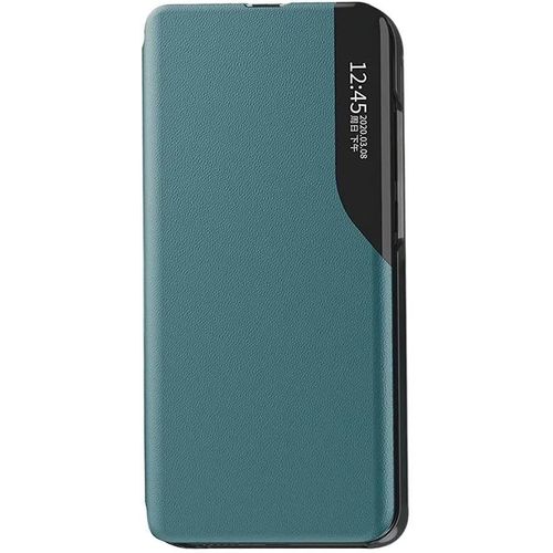 Coque Pour Honor X6 / Honor X8 5g / Honor 70 Lite, Elegant Translucide View Standing Flip Etanche Ultra Mince Antichoc Anti-Rayures Coque Etui Housse - Vert