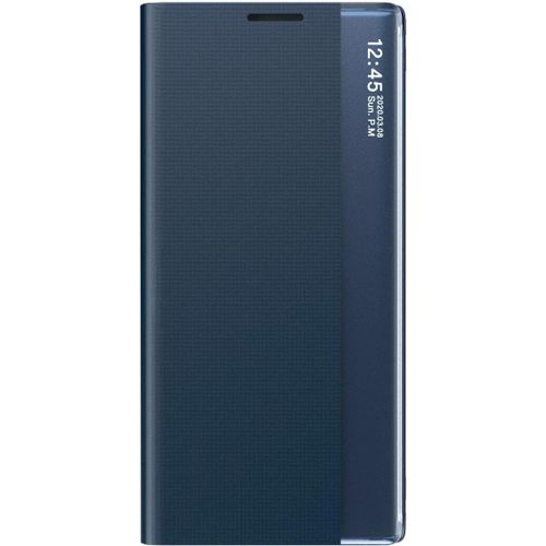 Coque Pour Samsung Galaxy Note 20 Ultra (5g / 4g), Prime Etui Housse A Rabat Avec Clear Afficher Fenetre, Elegant Flip Etui Case Cover Avec Support Pliable - Bleu Marin