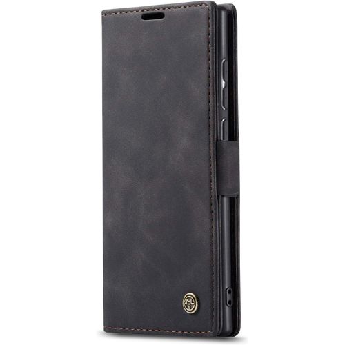 Coque Compatible Avec Samsung Galaxy Note10 Lite/M60s/A81,Coque Rabat Cuir Avec Magnetique,Housse Protection Portefeuille Etui Cartes Stand Fonction (Noir)
