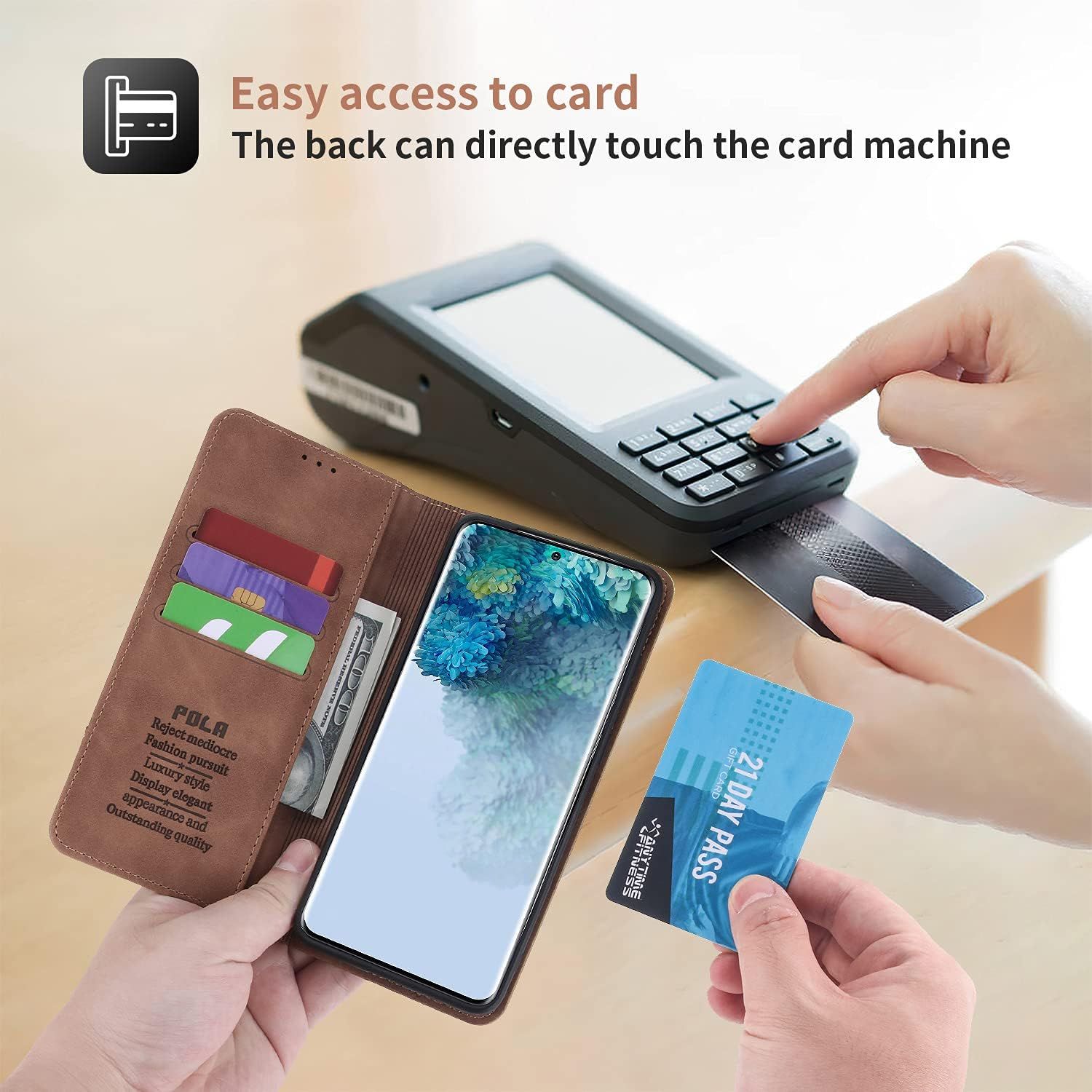Coque Samsung Galaxy Note20 Housse Etui Flip Kickstand Suppo... - 5
