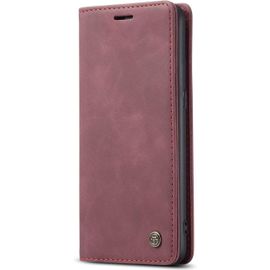 Coque Compatible Avec Samsung Galaxy A10s,Coque Rabat Cuir Avec Magnetique,Housse Protection Portefeuille Etui Cartes Stand Fonction (Rouge)