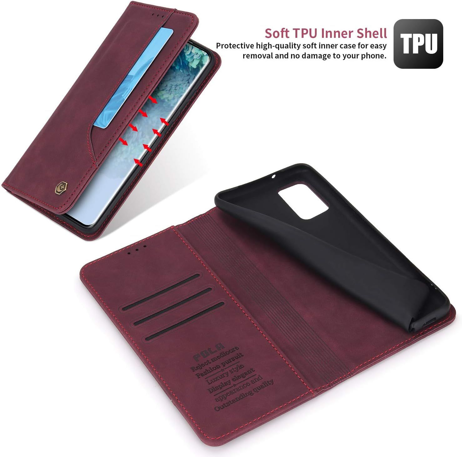 Coque Samsung Galaxy Note10 Plus Housse Etui Flip Kickstand ... - 3